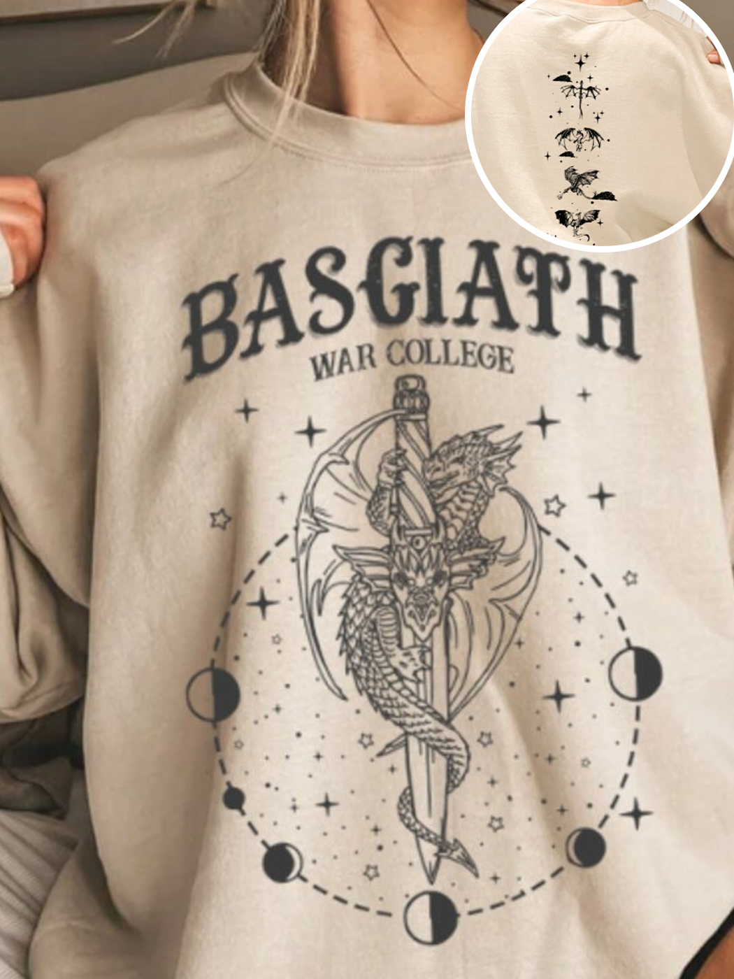 Vintage Basgiath War College Sweatshirt / DarkAcademias /Darkacademias