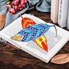6pcs/set 5D DIY Diamond Painting Feather Shape Bookmark Kits