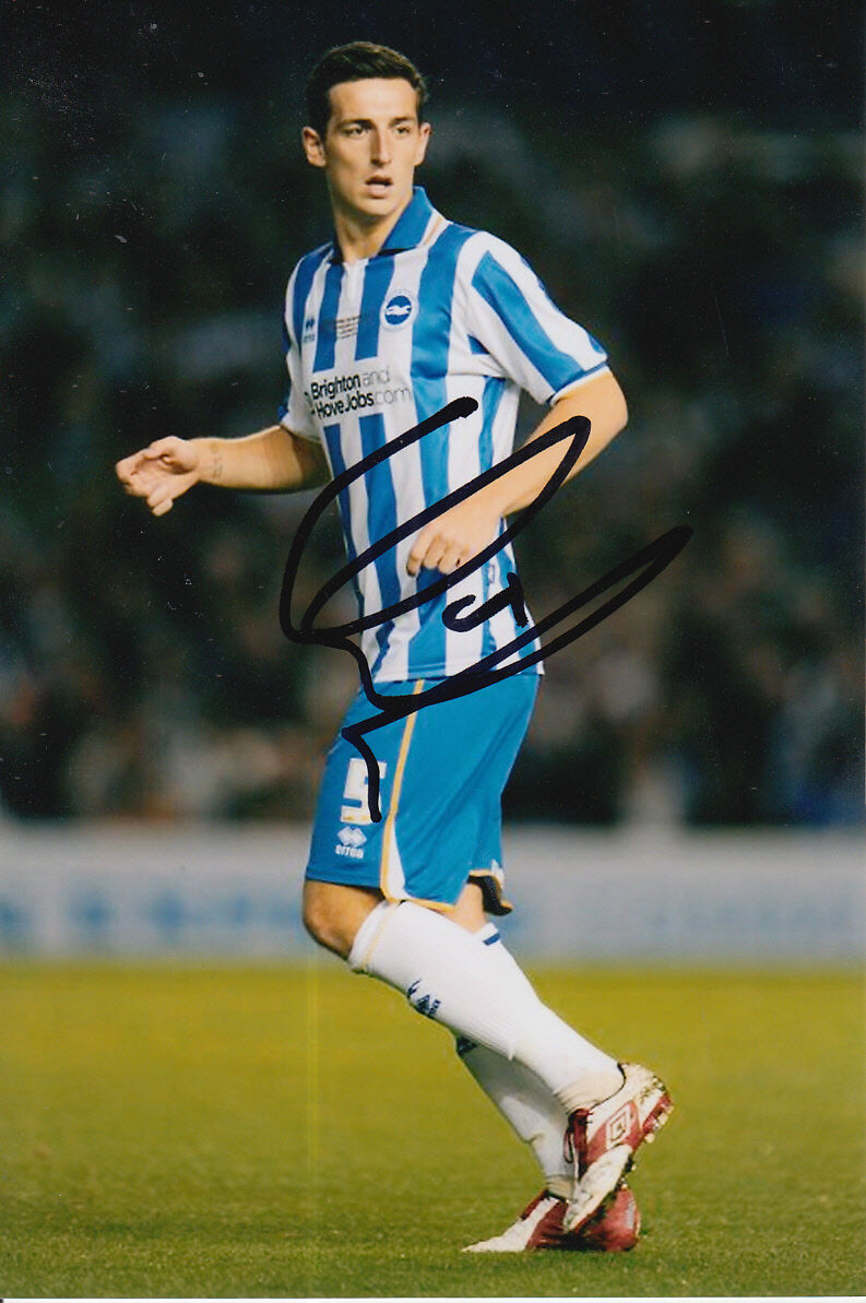 BRIGHTON HAND SIGNED LEWIS DUNK 6X4 Photo Poster painting 7.