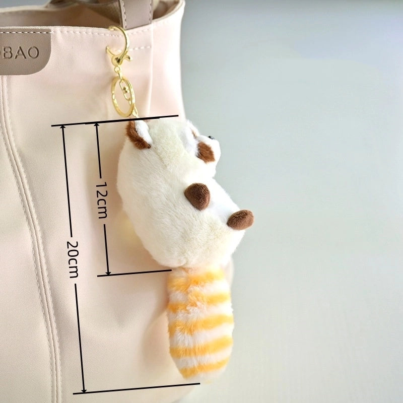 Elegant Lady Animal PP Cotton Plush Unisex Keychain