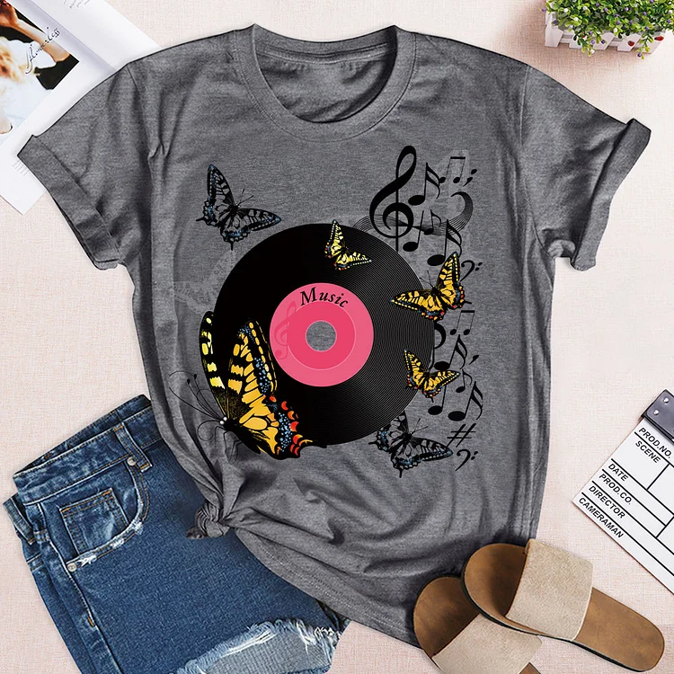 Music butterfly T-Shirt Tee-04981