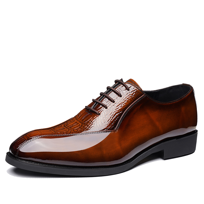 Crocodile Print British Style Business Shoes DANRRIO.COM DANRRIO