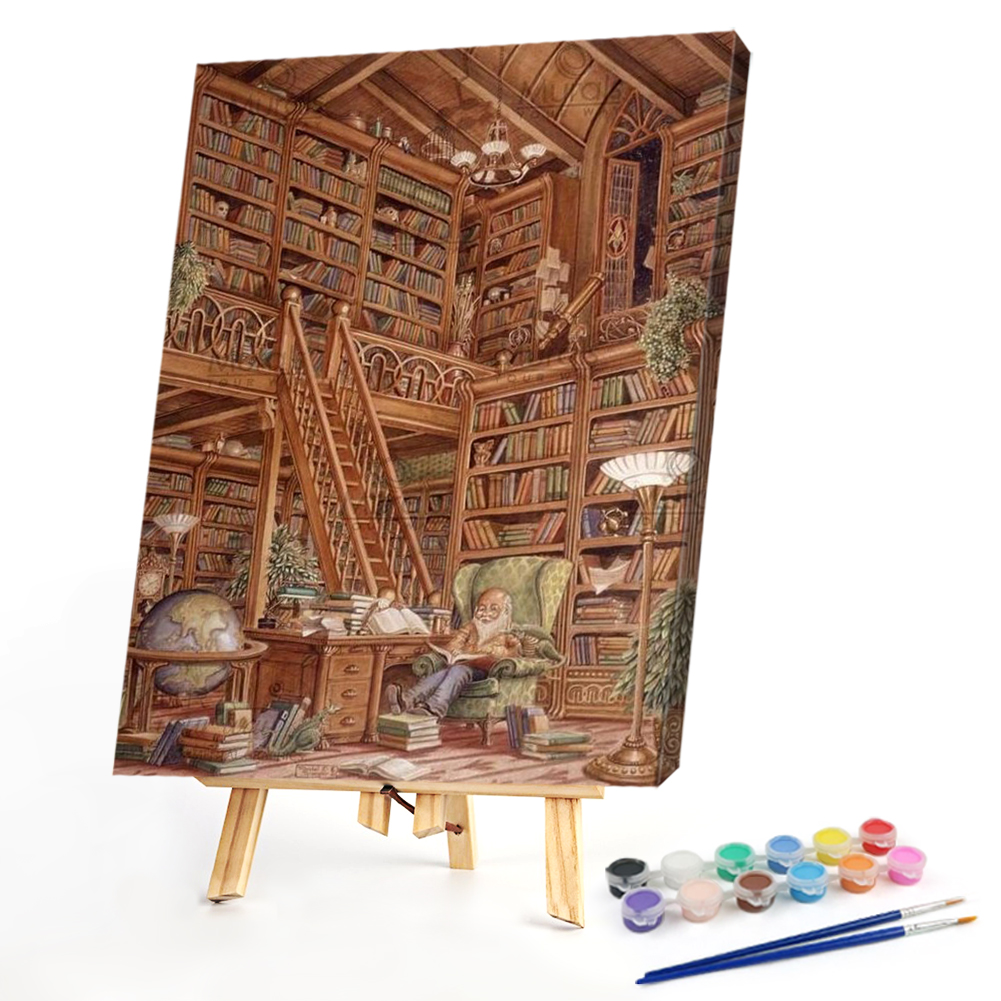 

40*50CM - Paint By Numbers - Library, 501 Original