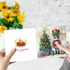 (US Local)6Pcs Nutcracker DIY Diamond Painting Card for Holiday Party Favors for Friends Greeting Card Kit