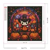 (40*40cm)Pumpkin Party - Round Partial AB Drill Diamond Painting