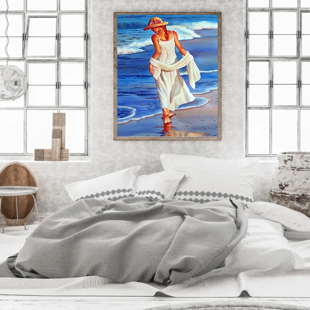 DIY Paint By Number 40*50cm - Beach Woman
