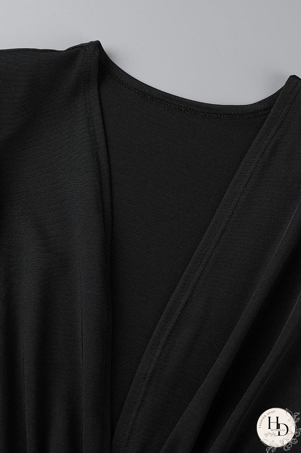 Black Sexy Solid Patchwork Fold Asymmetrical V Neck One Step Skirt Dresses