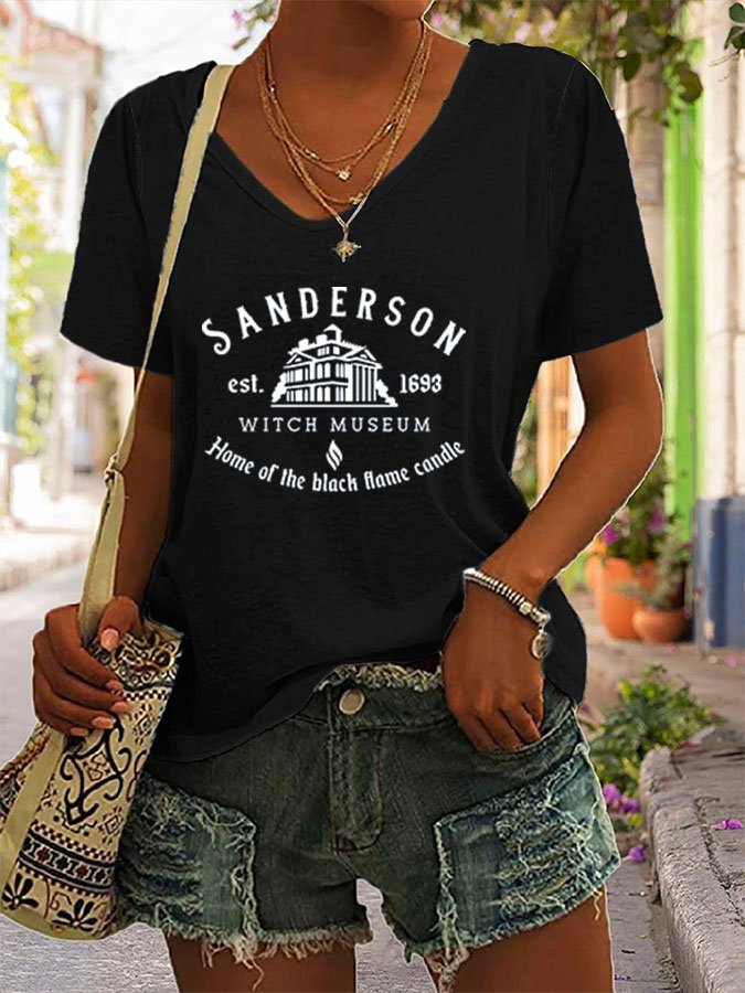 Stylish Letter Print Short Sleeve T-Shirt