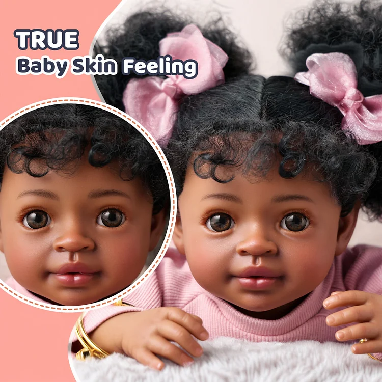 Babeside Quiet Reborn Baby Tiana 20'' African American Little Infant Girl Healing of the Heart