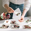6PCS DIY Diamond Art Greeting Cards Christmas Animal Congratulations Cards Gift