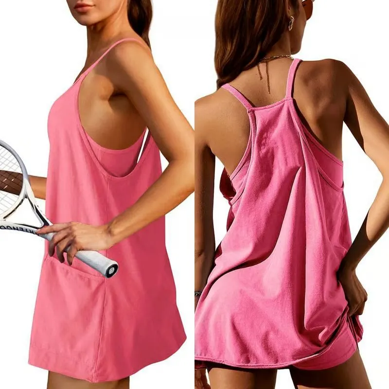 Women's Sleeveless Summer Dress with Shorts
