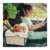 Dog Car Seat for Small Dogs Up to 25lbs, Dog Booster Seat with Adjustable 4 Safety Straps, Washable Dog Seat for Car with Removable Cover and Suede Lining