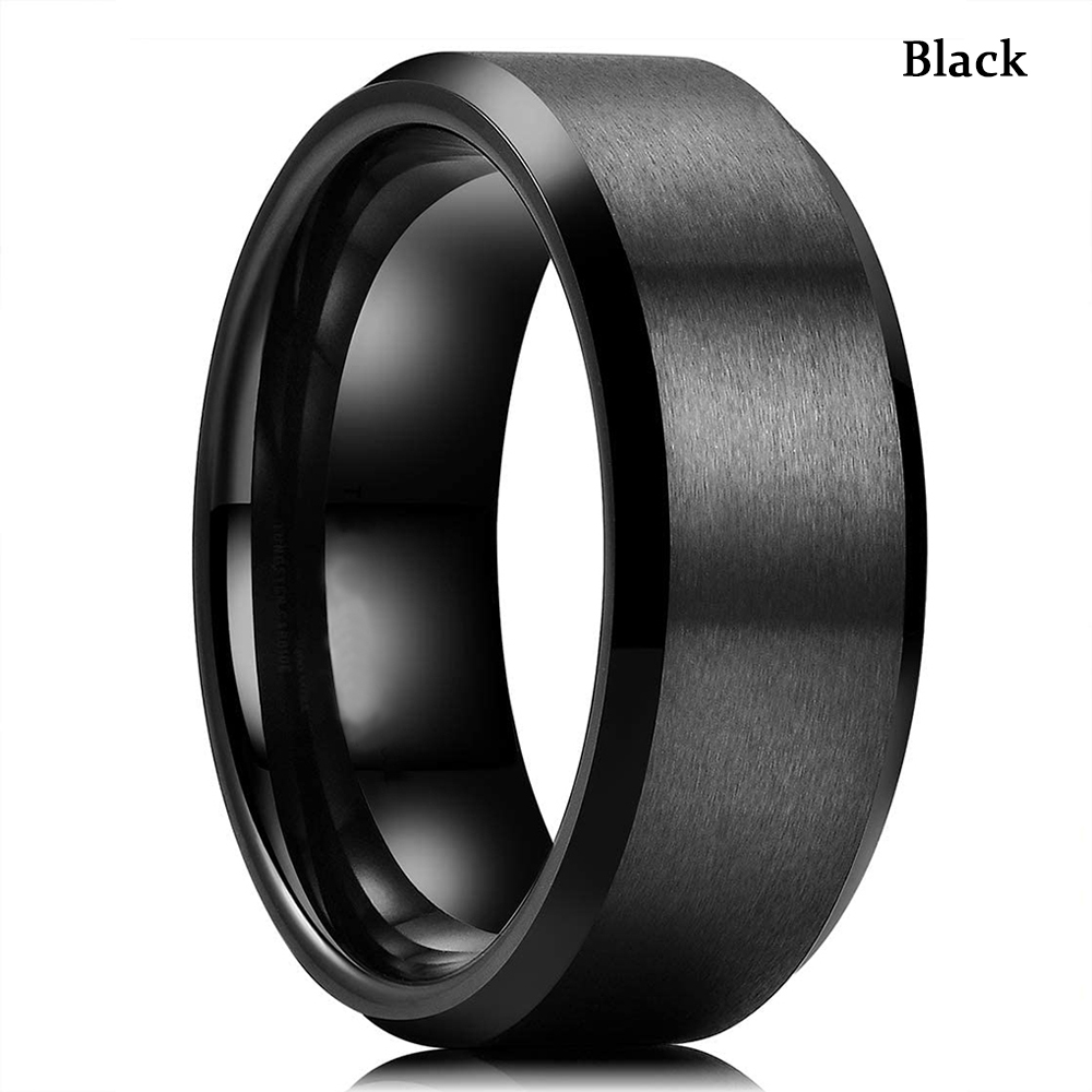 Gothic Punk Gear Wheel Stainless Steel Rings For Men Inlay Blue Carbon Fiber Rings Hiphop Rock Biker Jewelry Wholesale