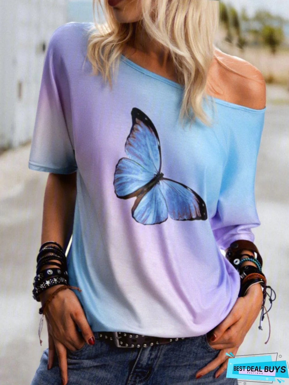 Holiday Short Sleeve Cotton-Blend T-shirt