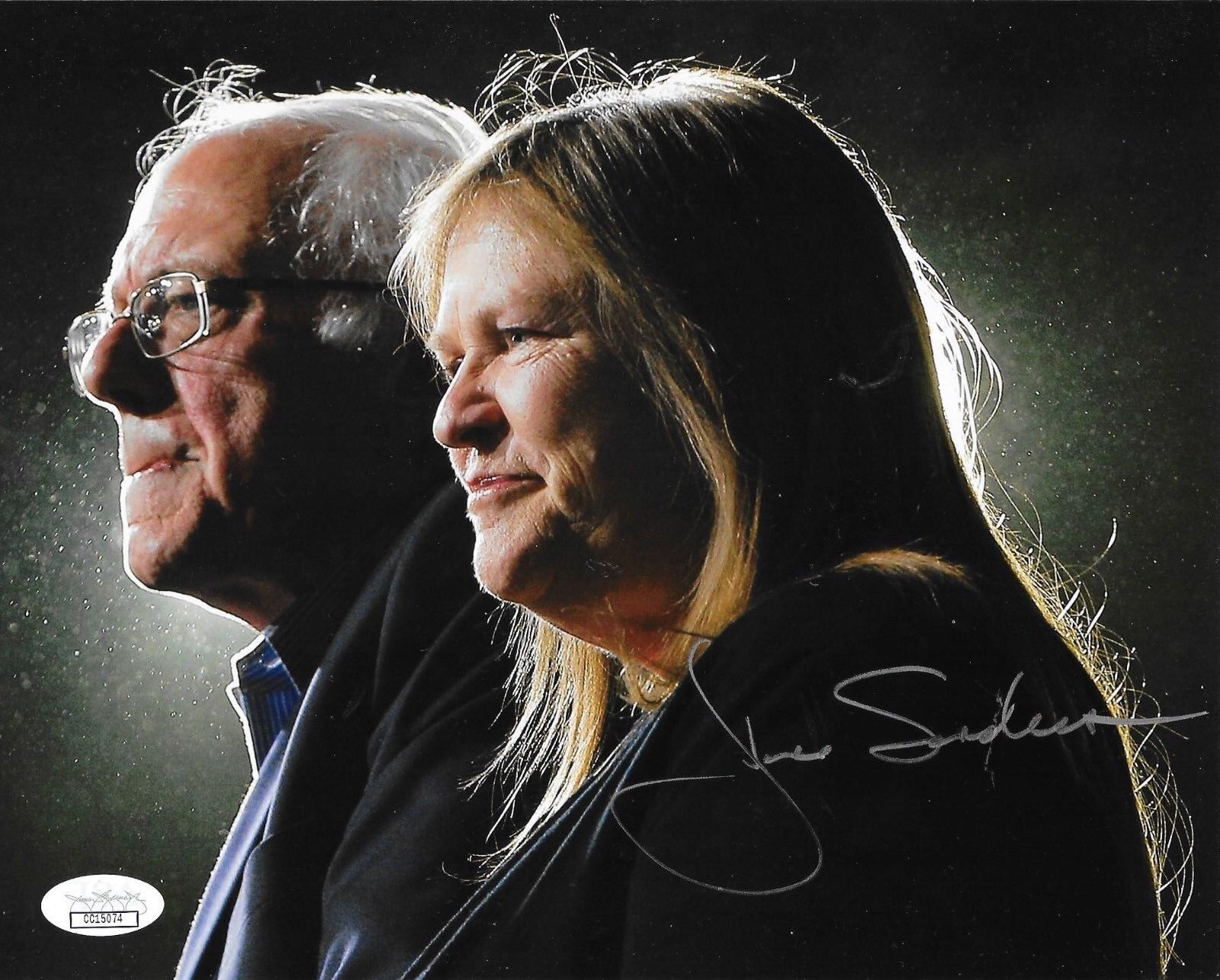 Jane Sanders signed 8x10 Photo Poster painting Bernie Sanders Democrat autographed 2 JSA