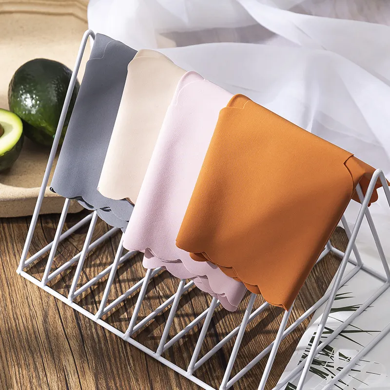 Billionm Women's Seamless Panties Slip Silk Satin Underwear Woman Ruffle Female Underpants Lady Briefs Girls Smooth Plain Panty