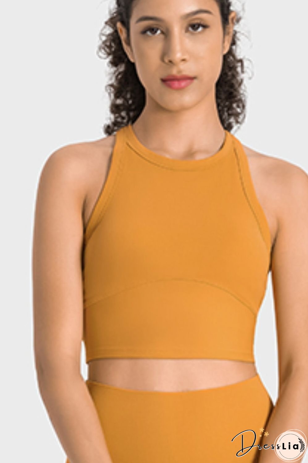 Racerback Cropped Sports Tank