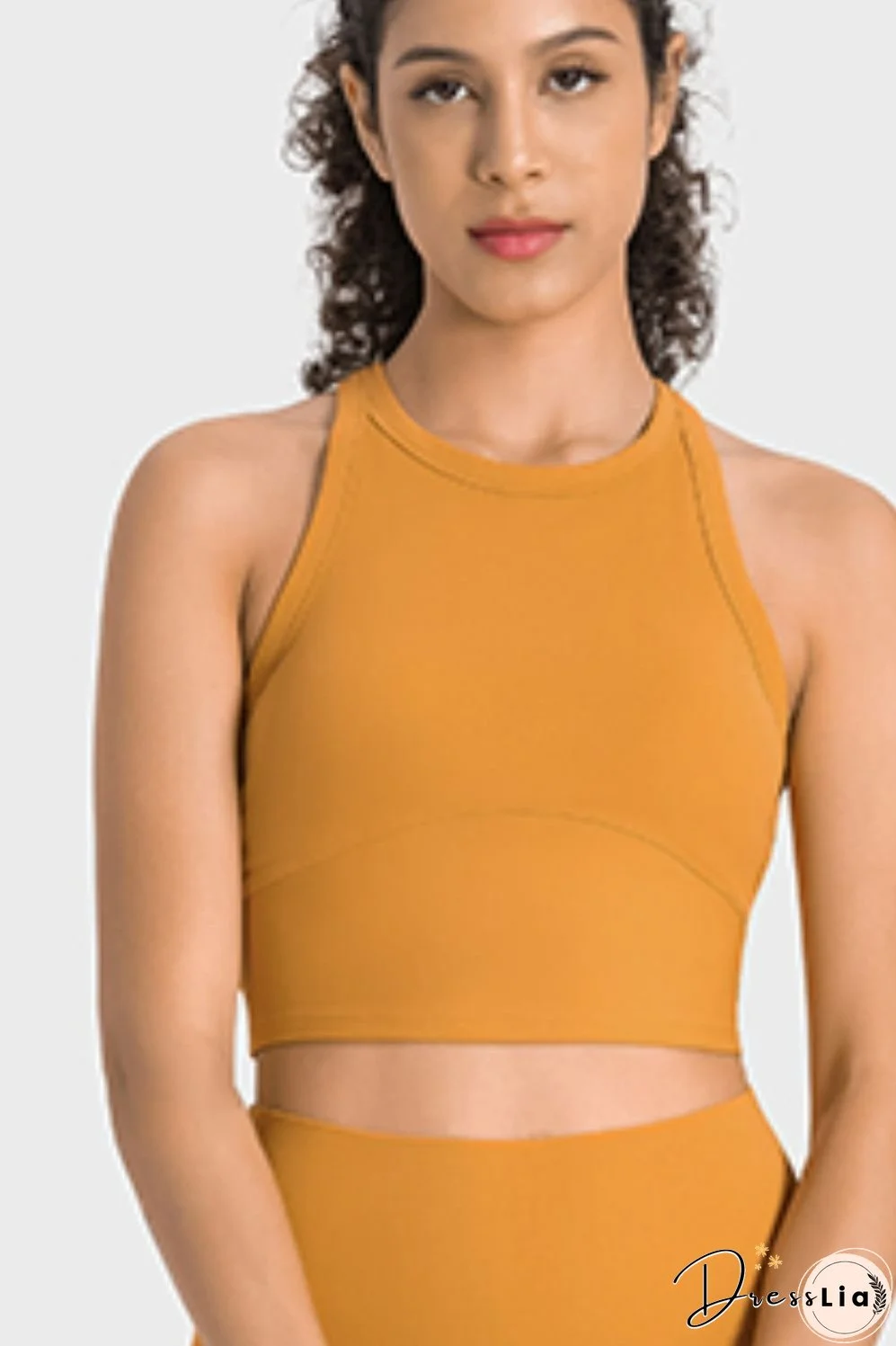 Racerback Cropped Sports Tank