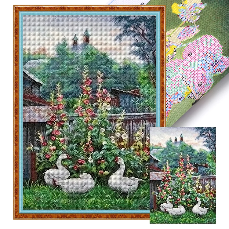 Spring Brand  Landscape - Printed Cross Stitch 16CT
