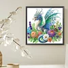 Diamond Painting-DIY Crystal Rhinestone Floral Dragon