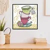 Teacup-14CT Stamped Cross Stitch Kit(15*14cm)