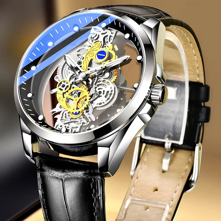 Full Automatic Double-Sided Hollow Bottomed Men's Watch