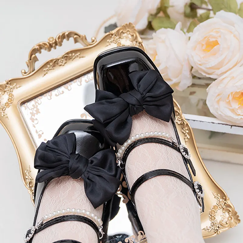 Bow Knot Mary Janes Lolita High-heeled Shoes
