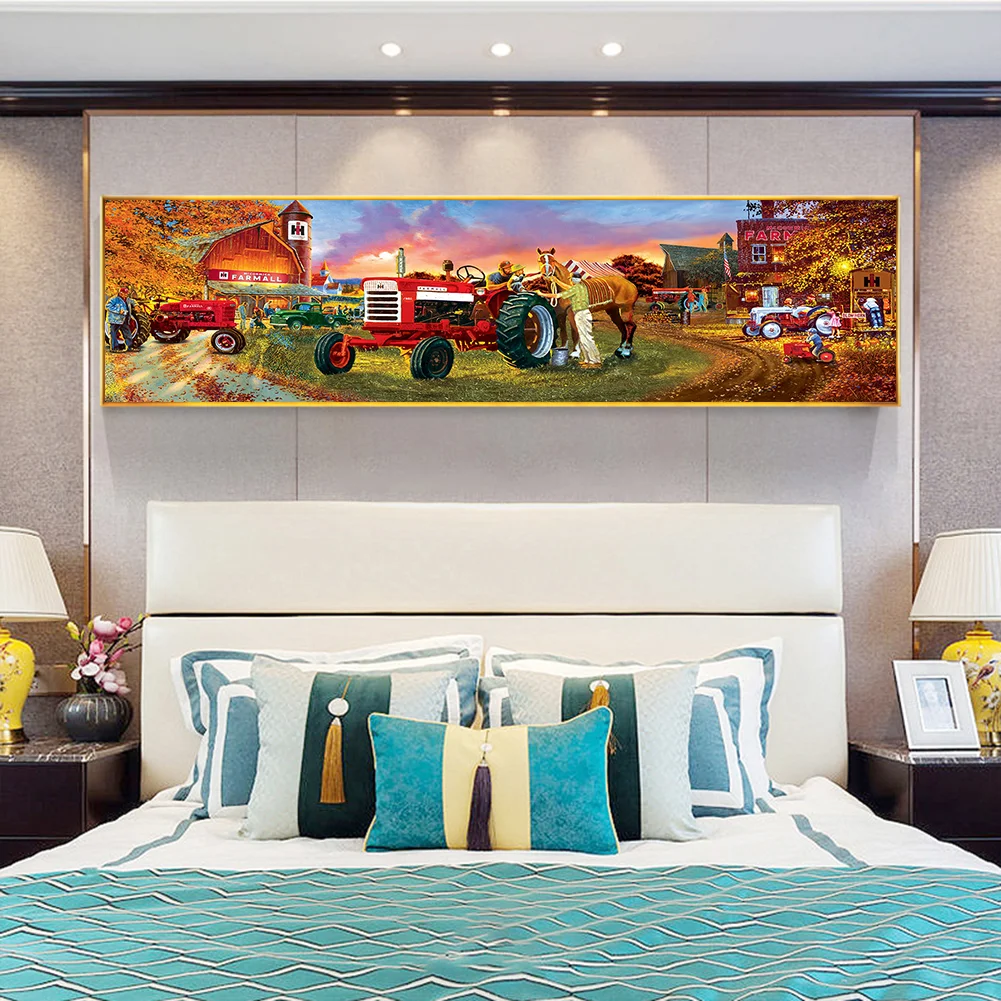 Diamond Painting - Full Round Drill - Farm Tractor(90*30cm)