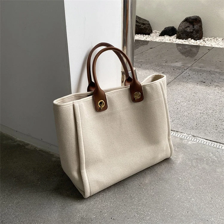 Large Women's Canvas Shoulder Tote Bags