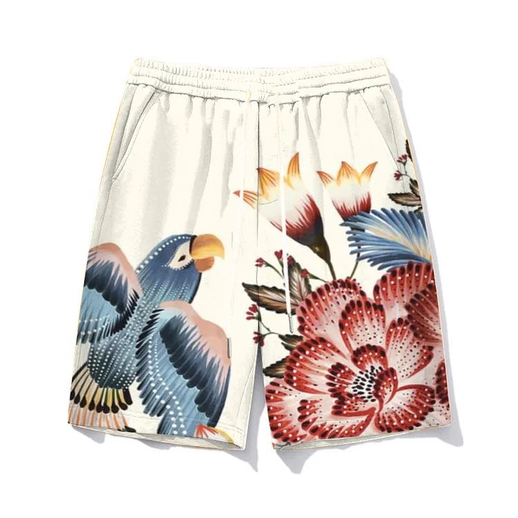 Men's Plus Size Sport Street Floral Shorts