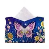 DIY PU Diamond Painting Tissue Box Kit Desktop Tissue Holder with Rhinestone Diamond Desk Decorative Tissue Box for Adults Desktop Storage Organizer (Love)