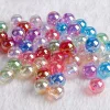 Gloss Flashing Colors Acrylic Round Beads DIY Accessories