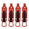 4 Pcs Shovel Mount Quick Release Metal Rubber Clamps for Roof Rack