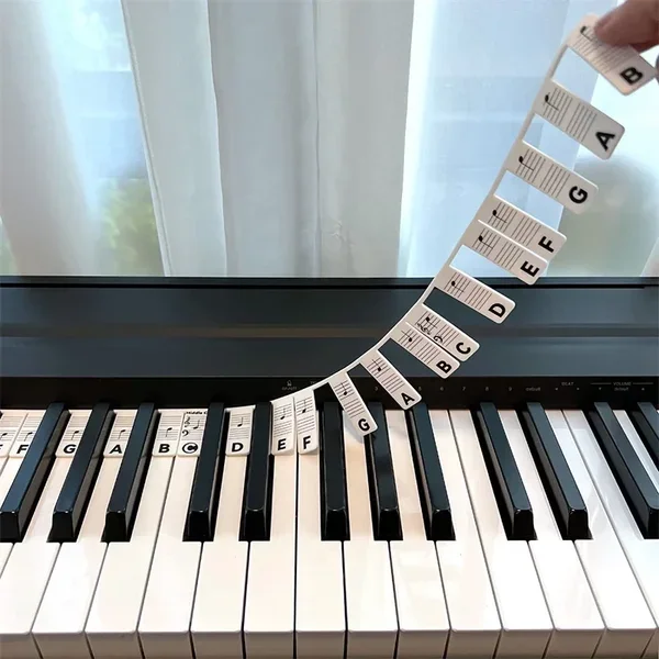 Removable Piano Keyboard Note Labels | AvasHome
