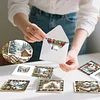 6PCS DIY Diamond Art Greeting Cards Christmas Snow Scene Congratulations Cards