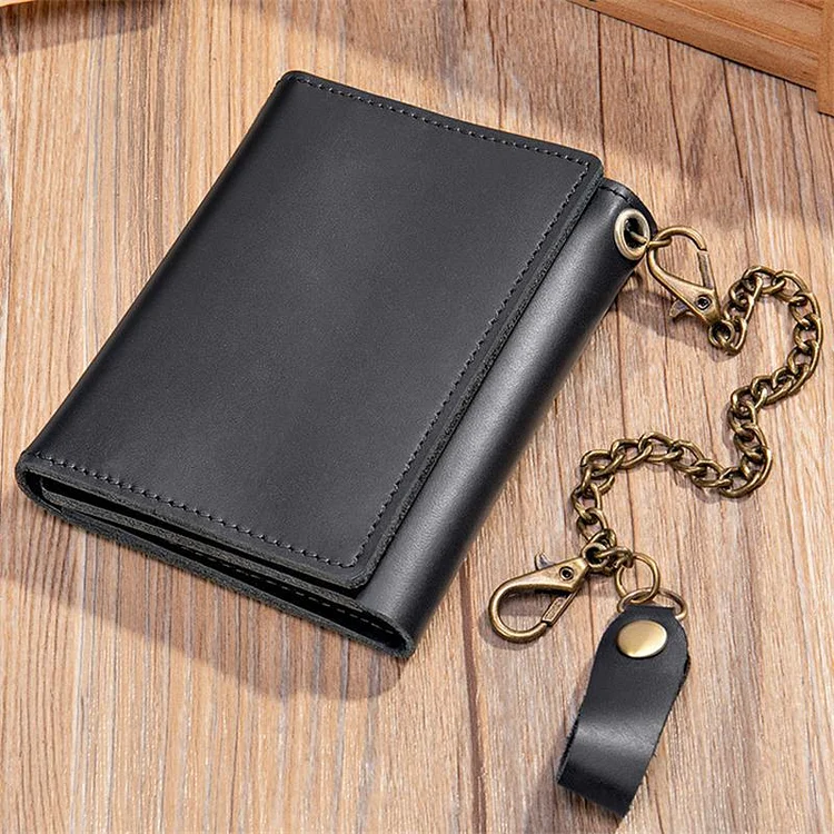 New fashion wallet header layer cowhide men's business long wallet