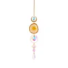 Crystal Light Catcher Light Catcher Indoor Window Hanging Light Catcher with Prism and Agate Slices for Indoor Outdoor Home Garden Wedding Decoration Rainbow Manufacturing