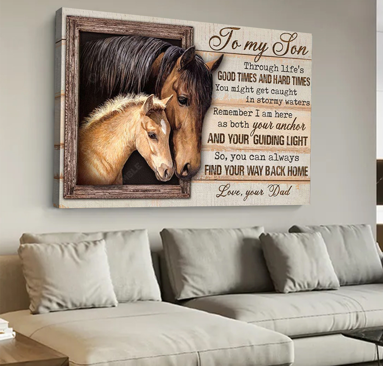To My Jon Canvas Wall Art