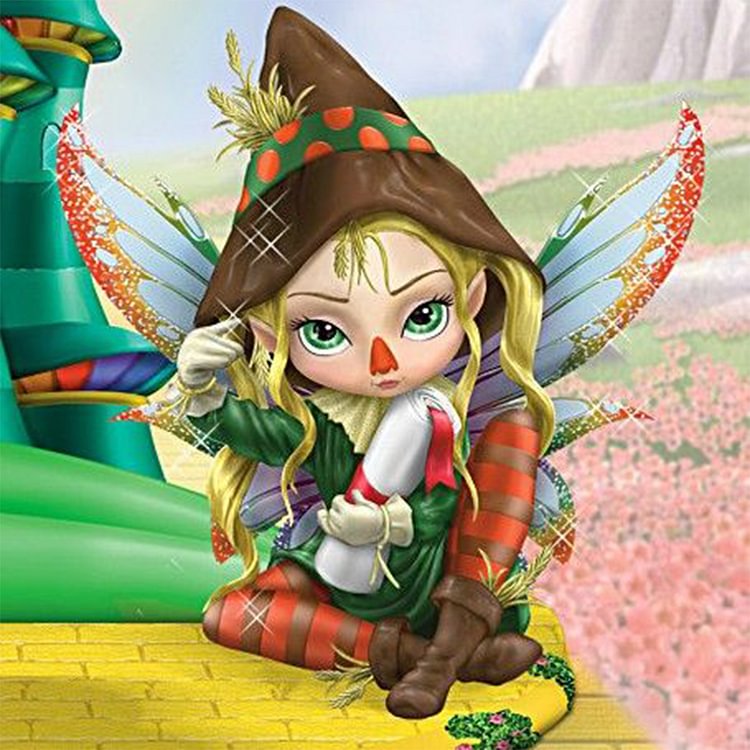 Full Round Flower Fairy Diamond Painting Kits DIY Room Home Decor 30*30CM