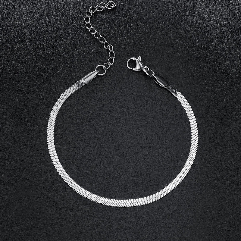 Minimalist Geometric Stainless Steel Metal Bracelets 1 Piece