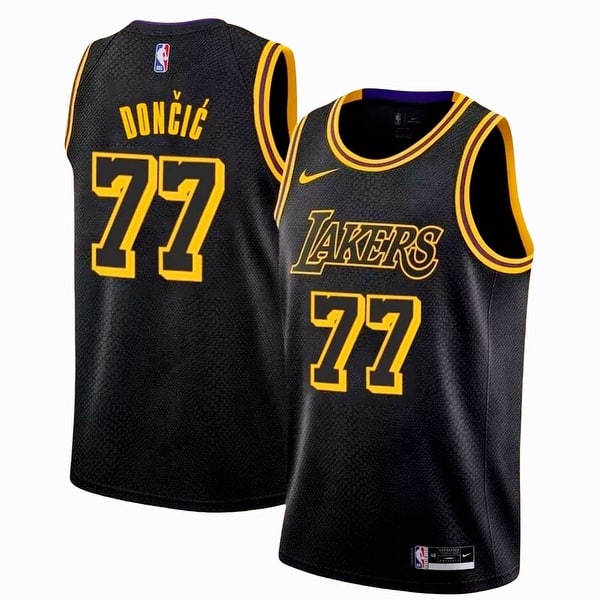 Unisex Lakers Luka Doncic Black Los Angeles Mamba City Edition Vest mysite