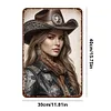 Cowgirl - Panneaux en &eacute;tain m&eacute;tallique(20*30cm/30*40cm)
