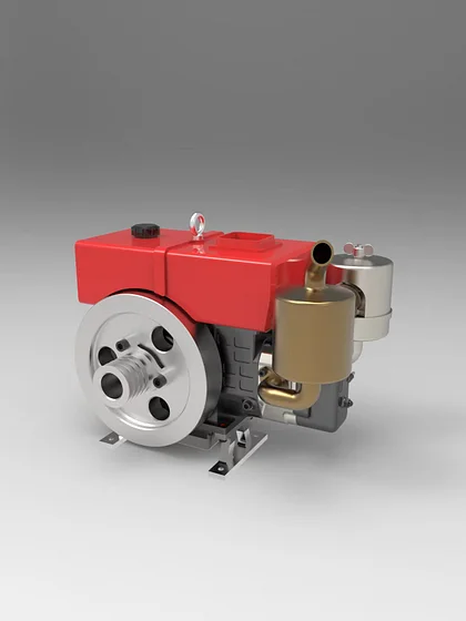 簡単一発始動シリーズ第四弾　HPIブランドの紫色 １２クラスエンジン CHUANQI MODEL ENGINE