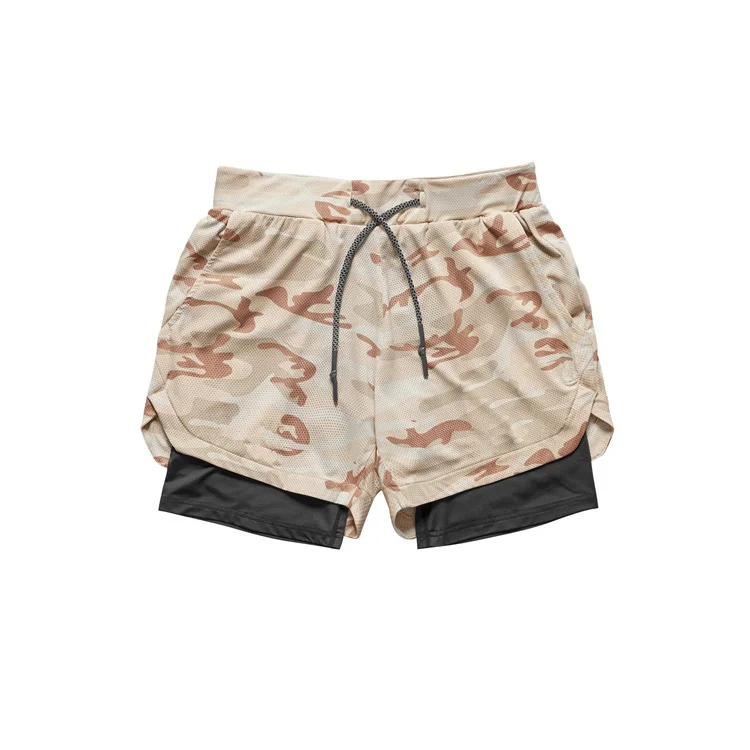Performance Camouflage Double Layer Shorts