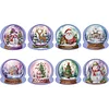8PCS Diamond Painting Xmas Atmosphere Greeting Card Set for Festivals Gifts