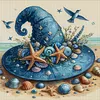 Beach Witch Hat-14CT Stamped Cross Stitch 40*40cm tapestrymarket