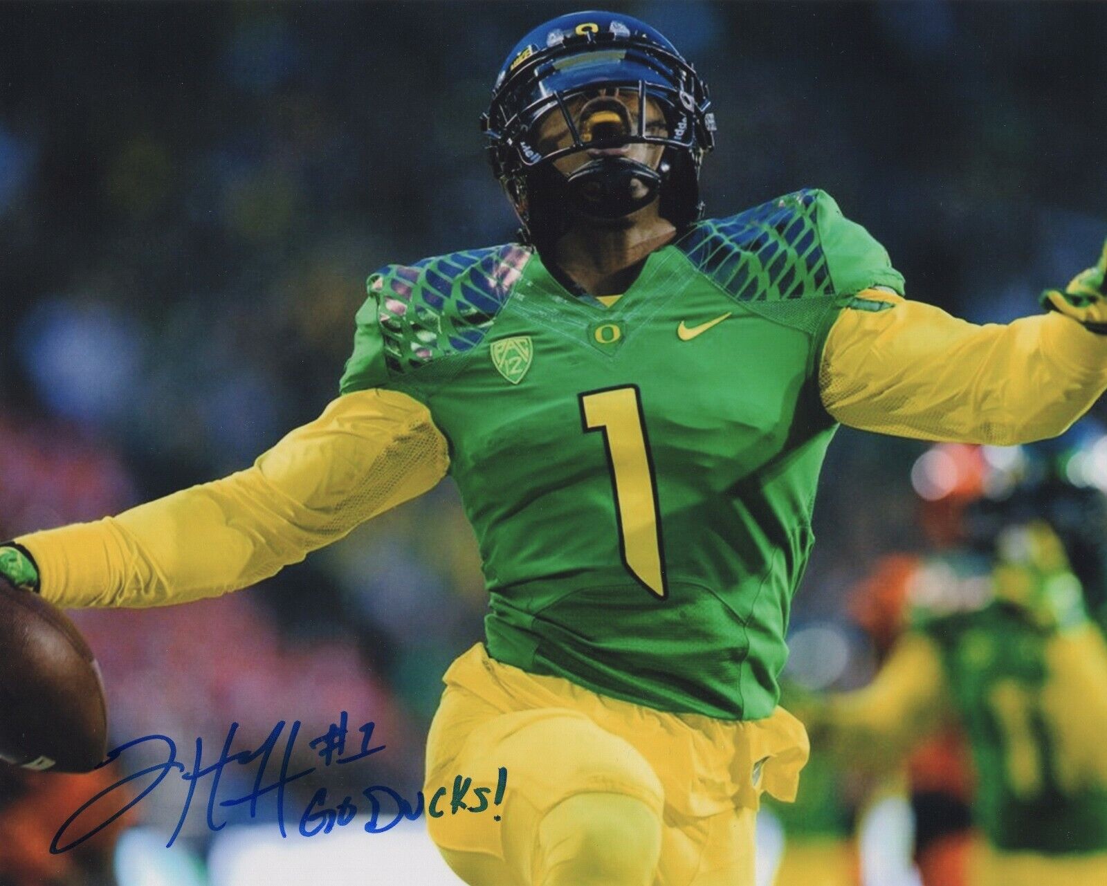 JOSH HUFF SIGNED AUTOGRAPH OREGON DUCKS 8X10 Photo Poster painting PROOF