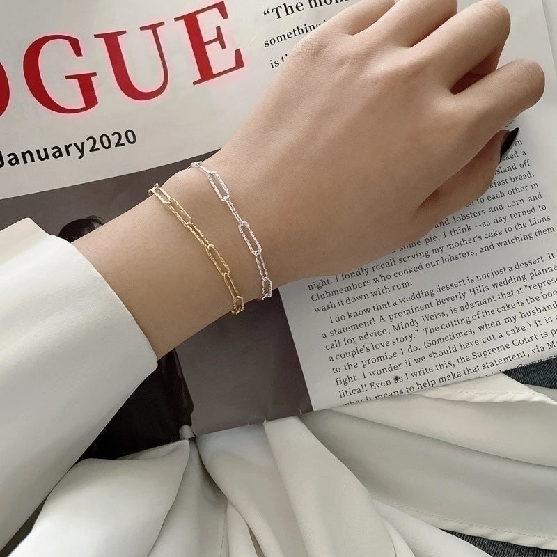 925 Sterling Silver Bracelets Casual Vacation Minimalist