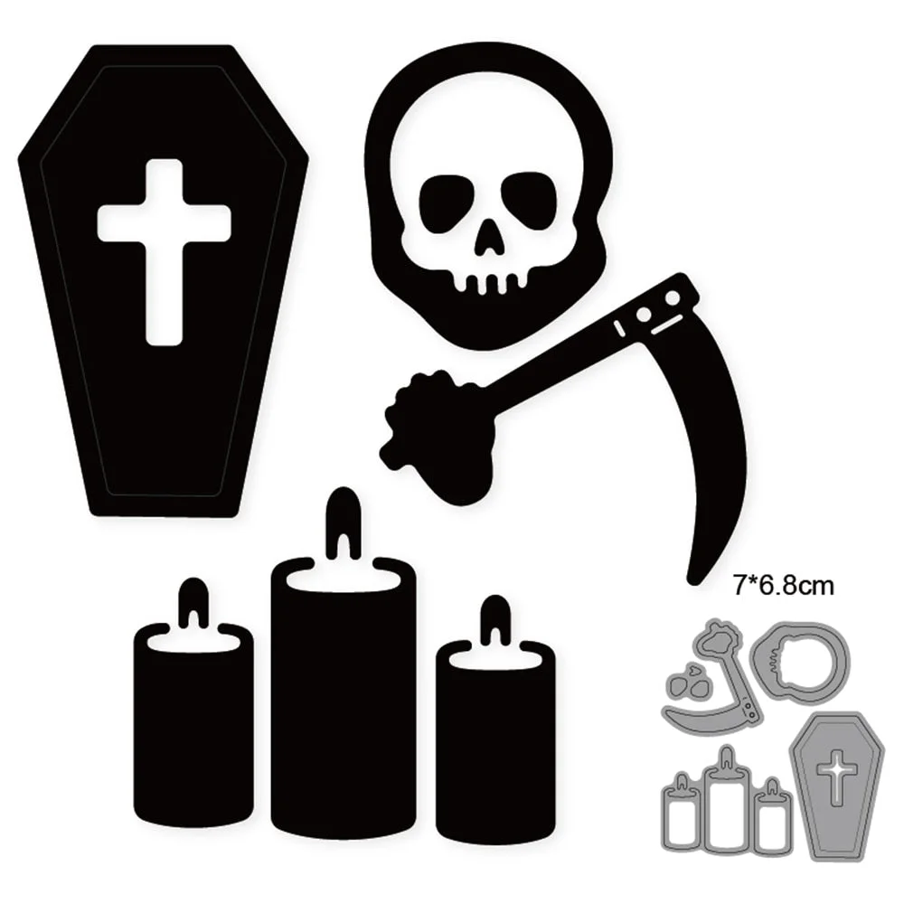 Customized Dies Halloween Bat Pumpkin Ghost Metal Cutting Dies Scrapbooking Dies For DIY Craft Paper Card Making Stencils Dies