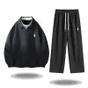 Men's Fashionable Versatile Jacquard Loose Sports Suit